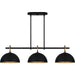 Myhouse Lighting Quoizel - CEO344MBK - Three Light Linear Chandelier - Cleo - Matte Black
