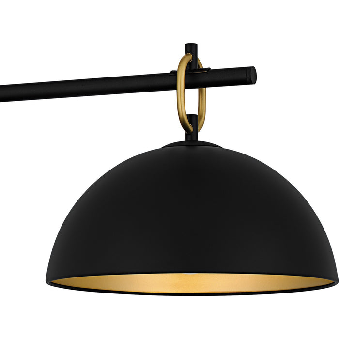Myhouse Lighting Quoizel - CEO344MBK - Three Light Linear Chandelier - Cleo - Matte Black