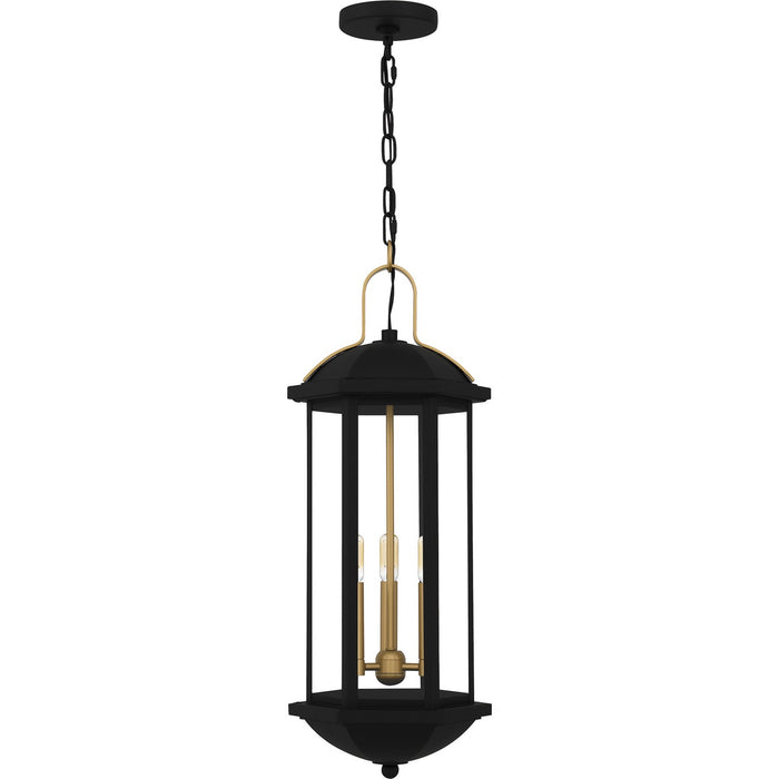 Myhouse Lighting Quoizel - CFD1910MBK - Three Light Outdoor Hanging Lantern - Crestfield - Matte Black
