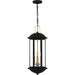 Myhouse Lighting Quoizel - CFD1910MBK - Three Light Outdoor Hanging Lantern - Crestfield - Matte Black