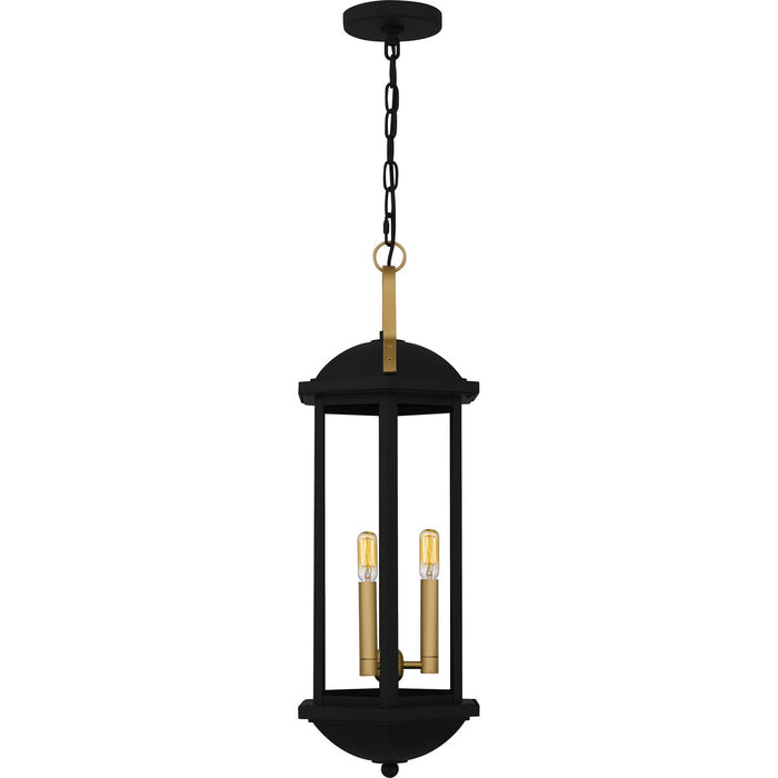 Myhouse Lighting Quoizel - CFD1910MBK - Three Light Outdoor Hanging Lantern - Crestfield - Matte Black