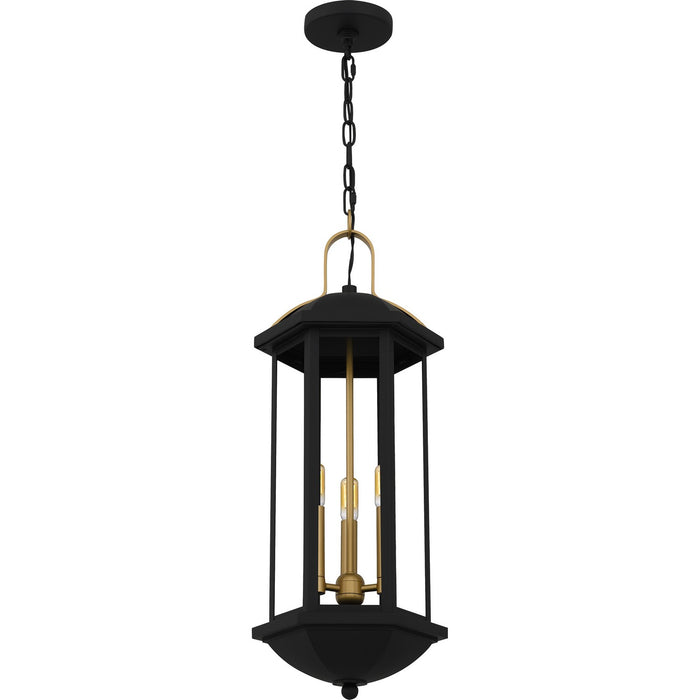 Myhouse Lighting Quoizel - CFD1910MBK - Three Light Outdoor Hanging Lantern - Crestfield - Matte Black