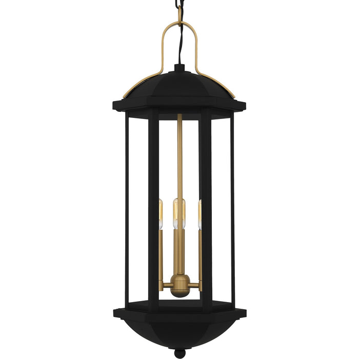 Myhouse Lighting Quoizel - CFD1910MBK - Three Light Outdoor Hanging Lantern - Crestfield - Matte Black