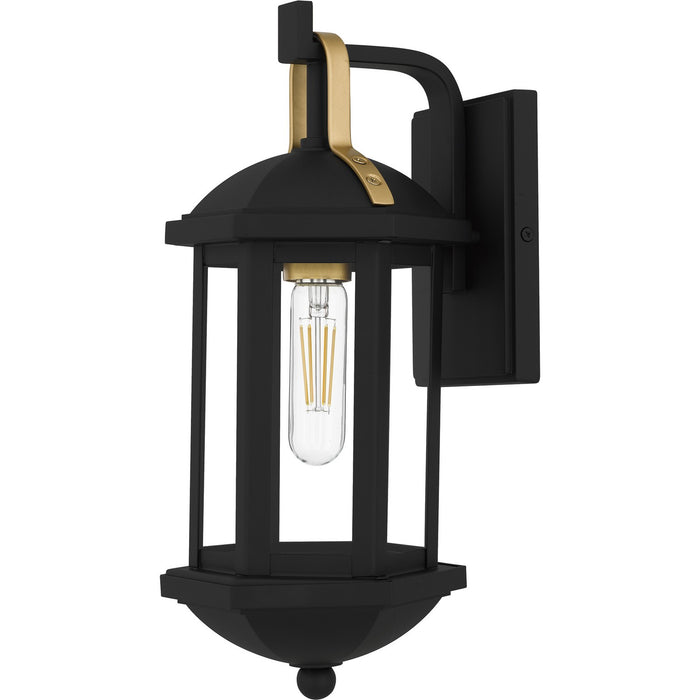 Myhouse Lighting Quoizel - CFD8406MBK - One Light Outdoor Wall Lantern - Crestfield - Matte Black