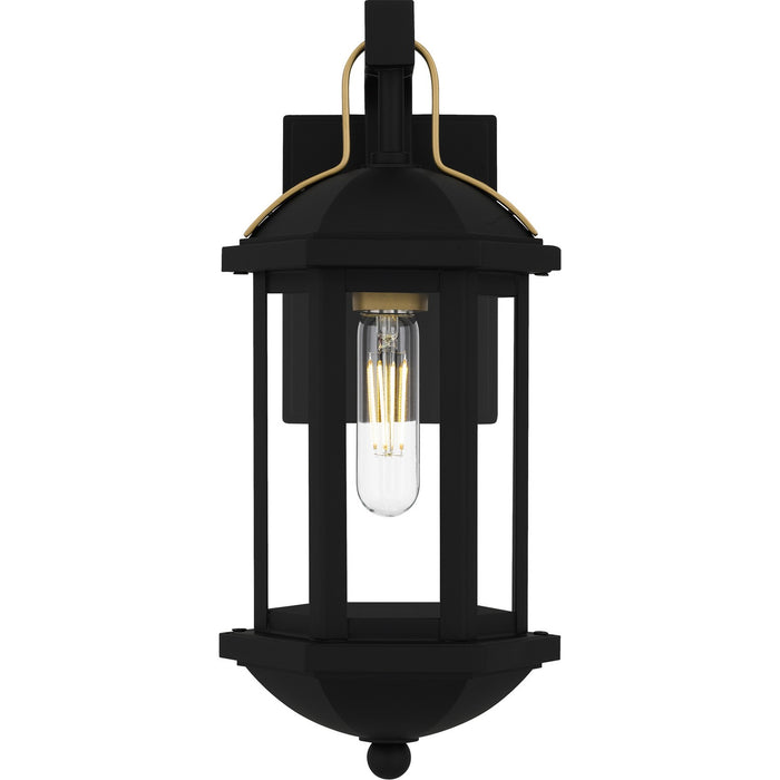 Myhouse Lighting Quoizel - CFD8406MBK - One Light Outdoor Wall Lantern - Crestfield - Matte Black
