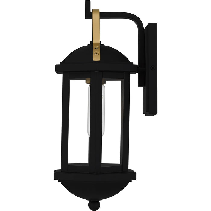 Myhouse Lighting Quoizel - CFD8406MBK - One Light Outdoor Wall Lantern - Crestfield - Matte Black