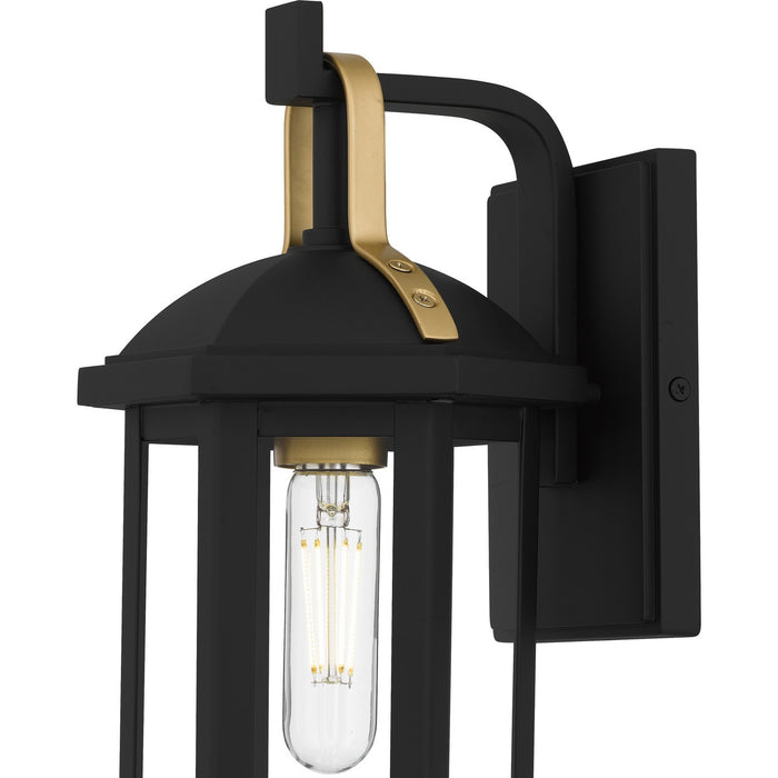 Myhouse Lighting Quoizel - CFD8406MBK - One Light Outdoor Wall Lantern - Crestfield - Matte Black