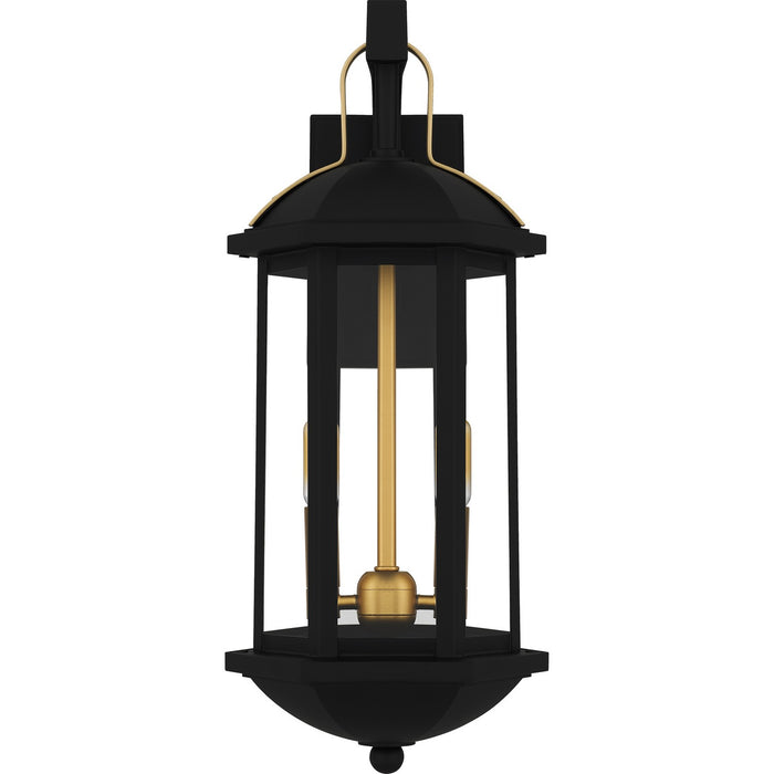 Myhouse Lighting Quoizel - CFD8408MBK - Two Light Outdoor Wall Lantern - Crestfield - Matte Black