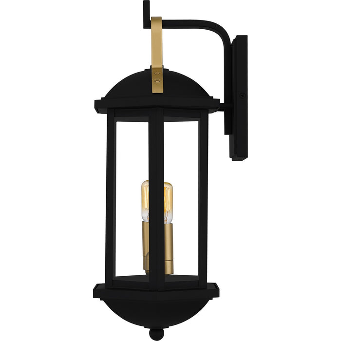 Myhouse Lighting Quoizel - CFD8408MBK - Two Light Outdoor Wall Lantern - Crestfield - Matte Black
