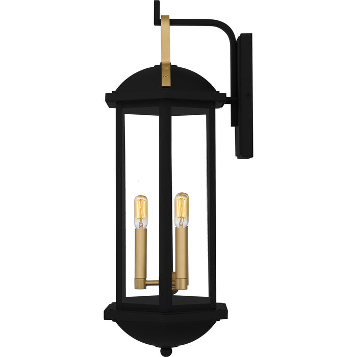 Myhouse Lighting Quoizel - CFD8410MBK - Three Light Outdoor Wall Lantern - Crestfield - Matte Black