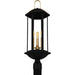 Myhouse Lighting Quoizel - CFD9010MBK - Three Light Outdoor Post Lantern - Crestfield - Matte Black
