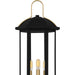 Myhouse Lighting Quoizel - CFD9010MBK - Three Light Outdoor Post Lantern - Crestfield - Matte Black