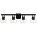 Myhouse Lighting Quoizel - CIA8632MBK - Four Light Bath - Celina - Matte Black
