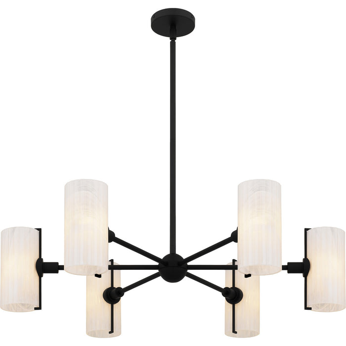 Myhouse Lighting Quoizel - CRR5036MBK - Six Light Chandelier - Curran - Matte Black