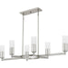Myhouse Lighting Quoizel - CRZ648BN - Six Light Linear Chandelier - Cruz - Brushed Nickel