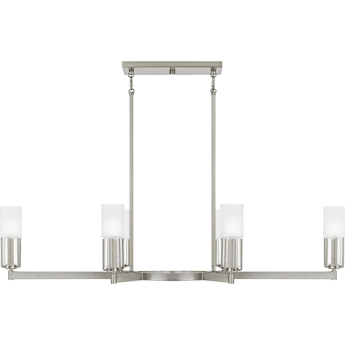 Myhouse Lighting Quoizel - CRZ648BN - Six Light Linear Chandelier - Cruz - Brushed Nickel
