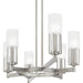 Myhouse Lighting Quoizel - CRZ648BN - Six Light Linear Chandelier - Cruz - Brushed Nickel