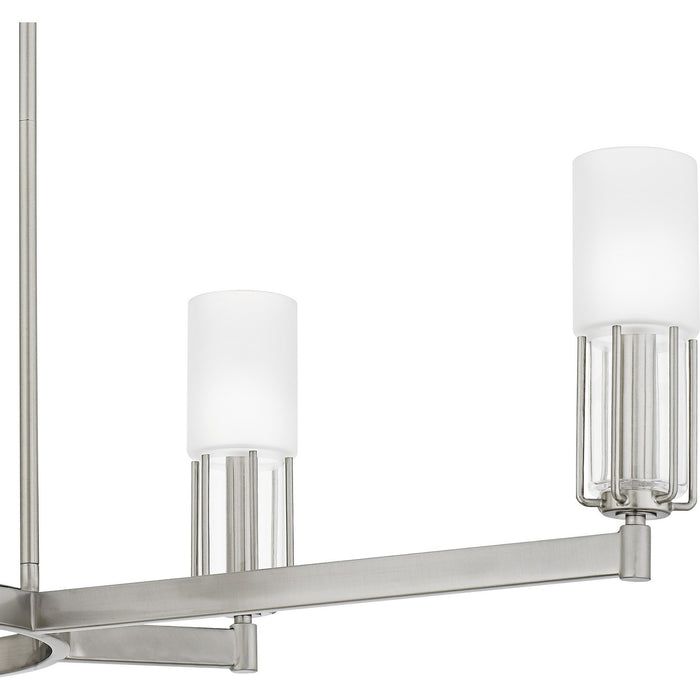 Myhouse Lighting Quoizel - CRZ648BN - Six Light Linear Chandelier - Cruz - Brushed Nickel