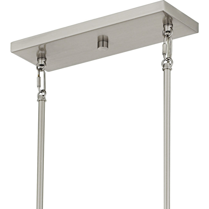 Myhouse Lighting Quoizel - CRZ648BN - Six Light Linear Chandelier - Cruz - Brushed Nickel