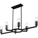 Myhouse Lighting Quoizel - CRZ648MBK - Six Light Linear Chandelier - Cruz - Matte Black
