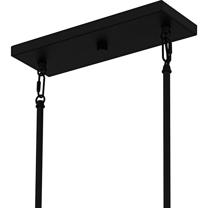 Myhouse Lighting Quoizel - CRZ648MBK - Six Light Linear Chandelier - Cruz - Matte Black