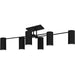 Myhouse Lighting Quoizel - FLD1750MBK - Six Light Semi-Flush Mount - Foreland - Matte Black