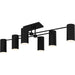 Myhouse Lighting Quoizel - FLD1750MBK - Six Light Semi-Flush Mount - Foreland - Matte Black
