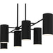 Myhouse Lighting Quoizel - FLD650MBK - Six Light Linear Chandelier - Foreland - Matte Black