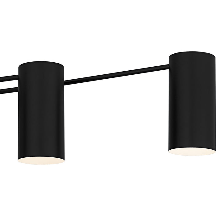 Myhouse Lighting Quoizel - FLD650MBK - Six Light Linear Chandelier - Foreland - Matte Black