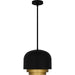 Myhouse Lighting Quoizel - FRK1812MBK - Three Light Pendant - Frankie - Matte Black