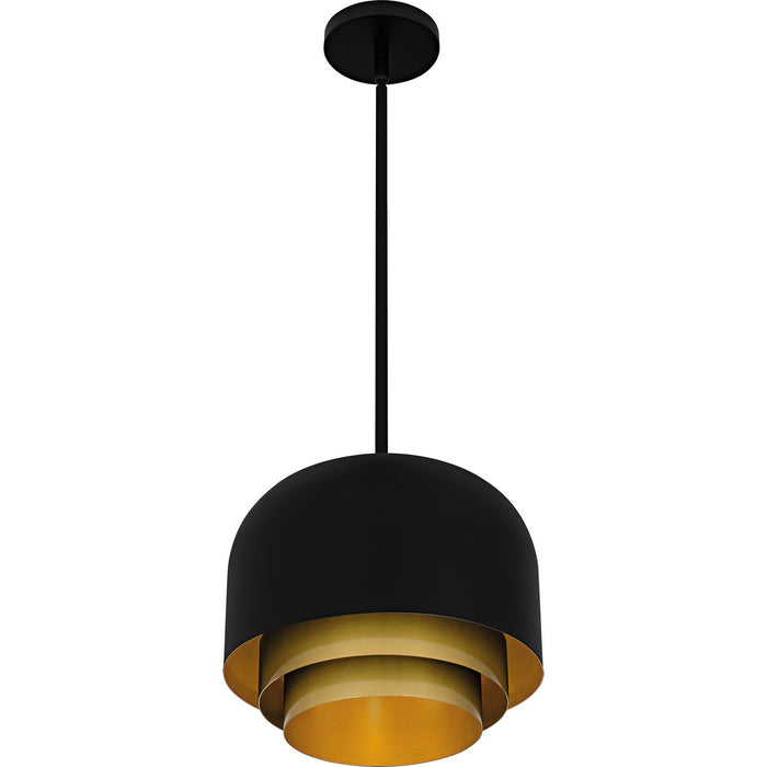 Myhouse Lighting Quoizel - FRK1812MBK - Three Light Pendant - Frankie - Matte Black