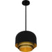 Myhouse Lighting Quoizel - FRK1812MBK - Three Light Pendant - Frankie - Matte Black