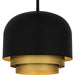 Myhouse Lighting Quoizel - FRK1812MBK - Three Light Pendant - Frankie - Matte Black