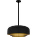 Myhouse Lighting Quoizel - FRK2822MBK - Four Light Pendant - Frankie - Matte Black