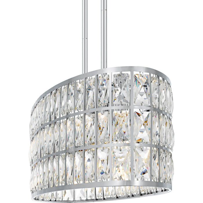 Myhouse Lighting Quoizel - GIB542C - Five Light Linear Chandelier - Gibson - Polished Chrome