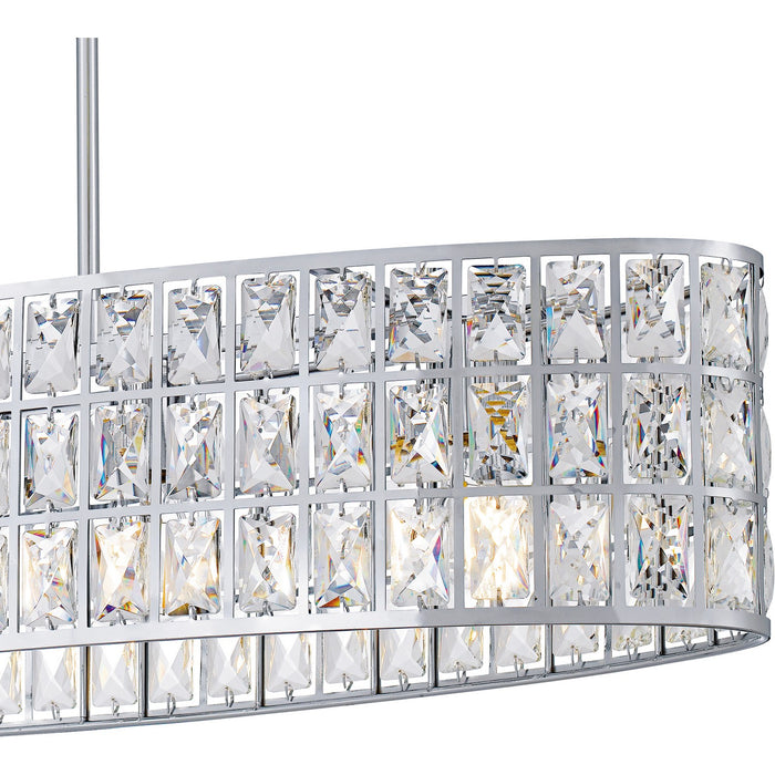 Myhouse Lighting Quoizel - GIB542C - Five Light Linear Chandelier - Gibson - Polished Chrome
