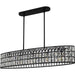 Myhouse Lighting Quoizel - GIB542MBK - Five Light Linear Chandelier - Gibson - Matte Black