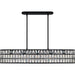 Myhouse Lighting Quoizel - GIB542MBK - Five Light Linear Chandelier - Gibson - Matte Black