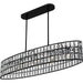 Myhouse Lighting Quoizel - GIB542MBK - Five Light Linear Chandelier - Gibson - Matte Black
