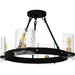 Myhouse Lighting Quoizel - GLC1720MBK - Four Light Semi-Flush Mount - Gloucester - Matte Black