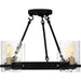 Myhouse Lighting Quoizel - GLC1720MBK - Four Light Semi-Flush Mount - Gloucester - Matte Black