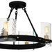 Myhouse Lighting Quoizel - GLC1720MBK - Four Light Semi-Flush Mount - Gloucester - Matte Black