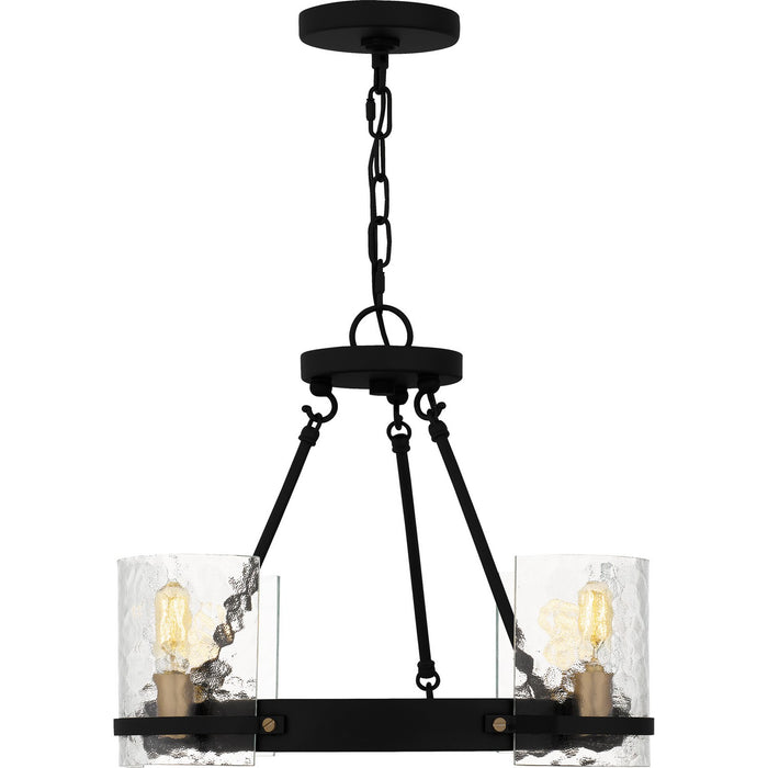 Myhouse Lighting Quoizel - GLC5020MBK - Four Light Chandelier - Gloucester - Matte Black