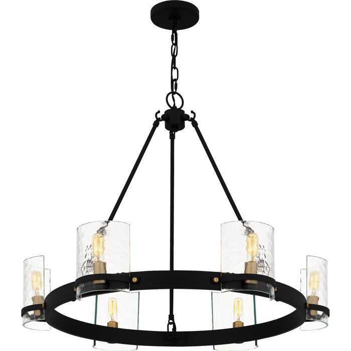 Myhouse Lighting Quoizel - GLC5028MBK - Six Light Chandelier - Gloucester - Matte Black