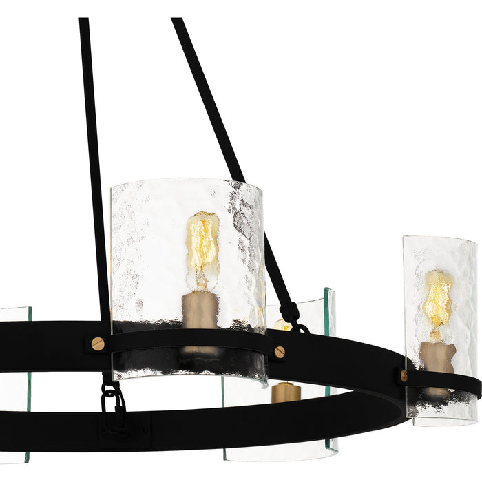 Myhouse Lighting Quoizel - GLC5028MBK - Six Light Chandelier - Gloucester - Matte Black