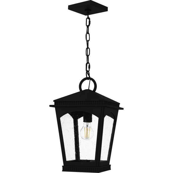 Myhouse Lighting Quoizel - HUK1910EK - One Light Outdoor Hanging Lantern - Huck - Earth Black