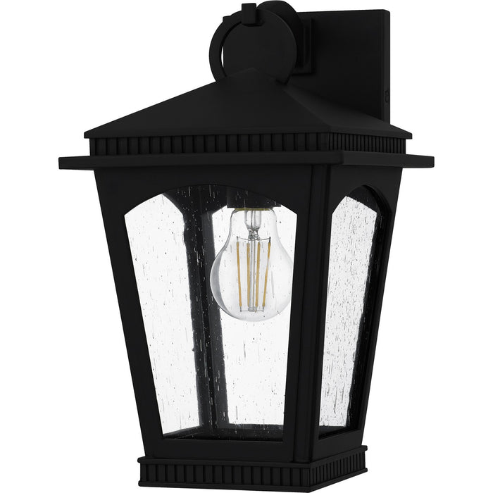 Myhouse Lighting Quoizel - HUK8408EK - One Light Outdoor Wall Lantern - Huck - Earth Black