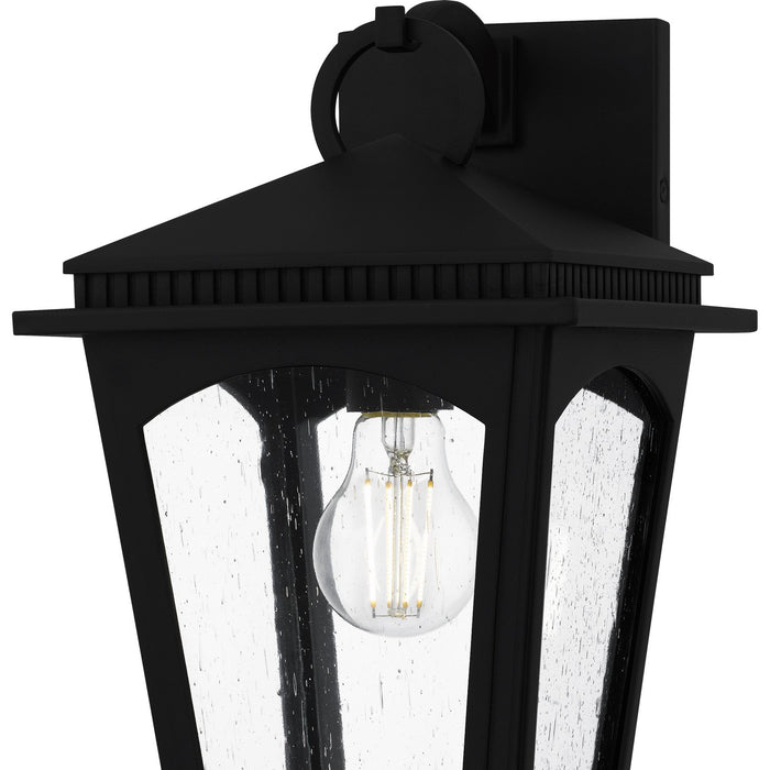 Myhouse Lighting Quoizel - HUK8408EK - One Light Outdoor Wall Lantern - Huck - Earth Black