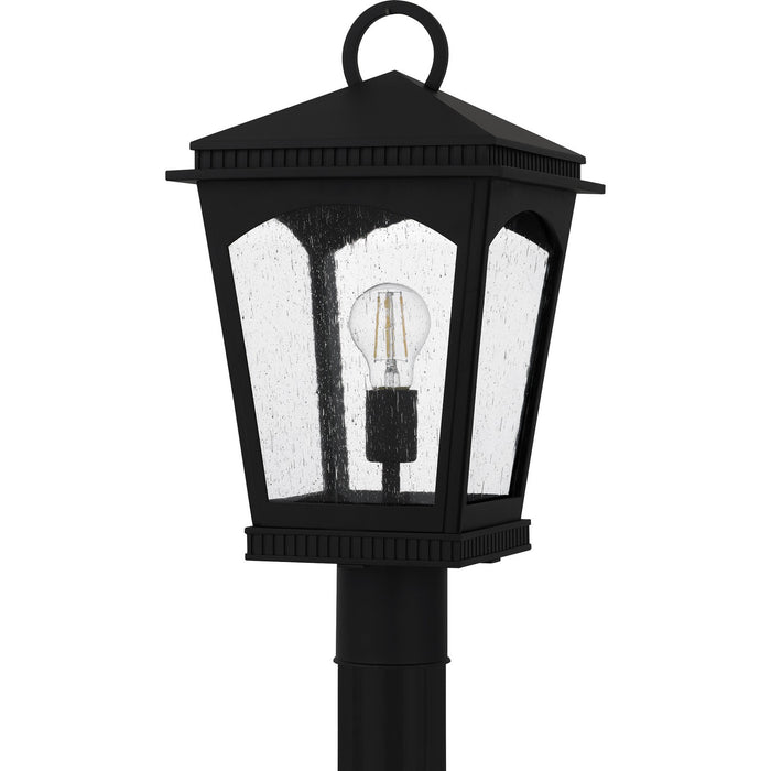 Myhouse Lighting Quoizel - HUK9010EK - One Light Outdoor Post Lantern - Huck - Earth Black