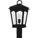 Myhouse Lighting Quoizel - HUK9010EK - One Light Outdoor Post Lantern - Huck - Earth Black